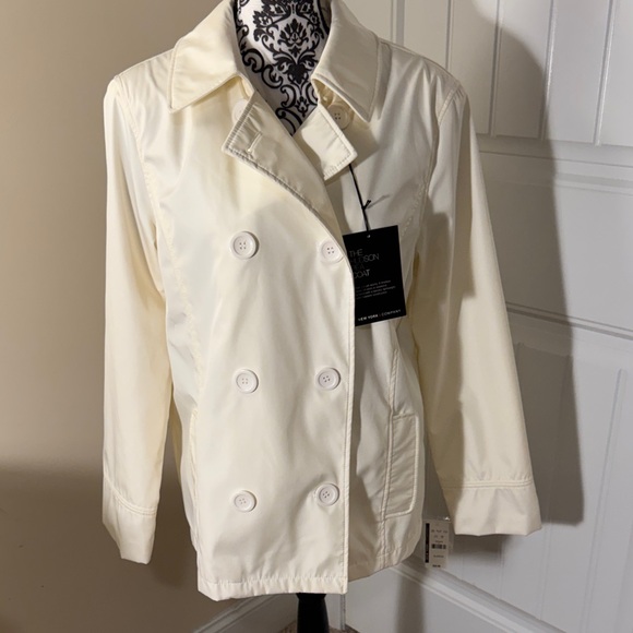 New York & Company Jackets & Blazers - New York & Company Cream Peacoat NWT